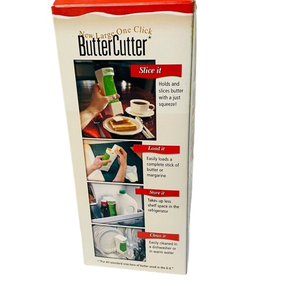 Inventions One Click ButterCutter - Holds & Slices Butter With A Squeeze Large - Picture 8 of 8